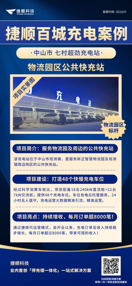 超40座充電場站上線 捷順科技助力中山公共充電網絡體系建設